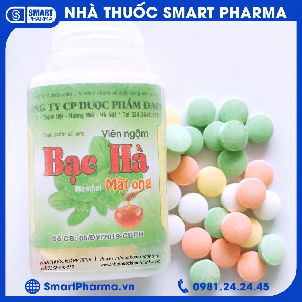 Viên ngậm Bạc Hà Đại Y 1 Smart Pharma - Vien ngam Bac Ha Dai Y 1