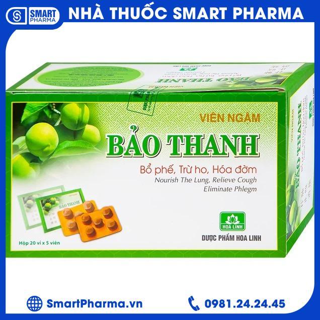 Viên ngậm Bảo Thanh Có đường Smart Pharma - Vien ngam Bao Thanh Co duong