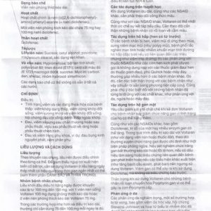 Smart Pharma - Thuốc Voltaren SR 75mg Novartis điều trị viêm và thoái hóa khớp 2 Smart Pharma - Voltaren SR 75mg3