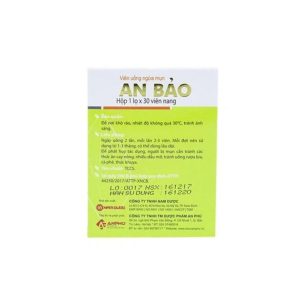 Smart Pharma - Viên uống ngừa mụn An Bảo Nam Dược sạch mụn, chống thâm, mờ sẹo (30 viên) 3 Smart Pharma - an bao chinh 4