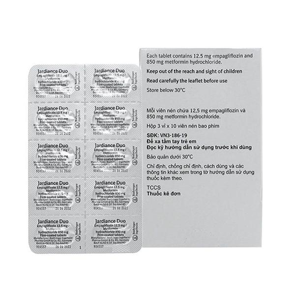 ardiance Duo 12.5mg-850mg 3 Smart Pharma - ardiance Duo 12.5mg 850mg 3
