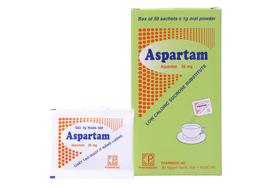 Bột Aspartam cho người tiểu đường hộp 50 gói x 1g