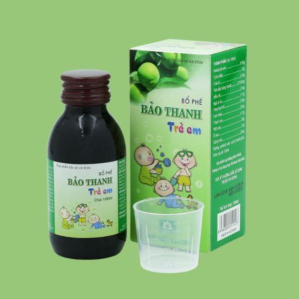 bo-phe-bao-thanh-tre-em-1 Siro Bổ Phế Bảo Thanh Trẻ Em Chai 100ml trừ ho, hóa đàm