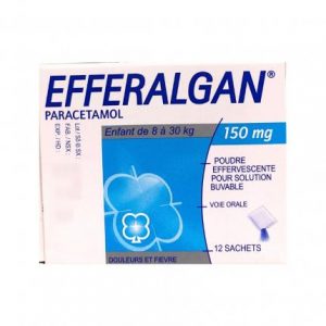 Smart Pharma - Bột sủi Efferalgan 150mg giảm đau hạ sốt (hộp 12 gói) 1 Smart Pharma - bot sui efferalgan 150mg 3