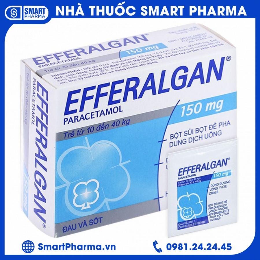 bot-sui-efferalgan-150mg Bột sủi Efferalgan 150mg giảm đau hạ sốt (hộp 12 gói)
