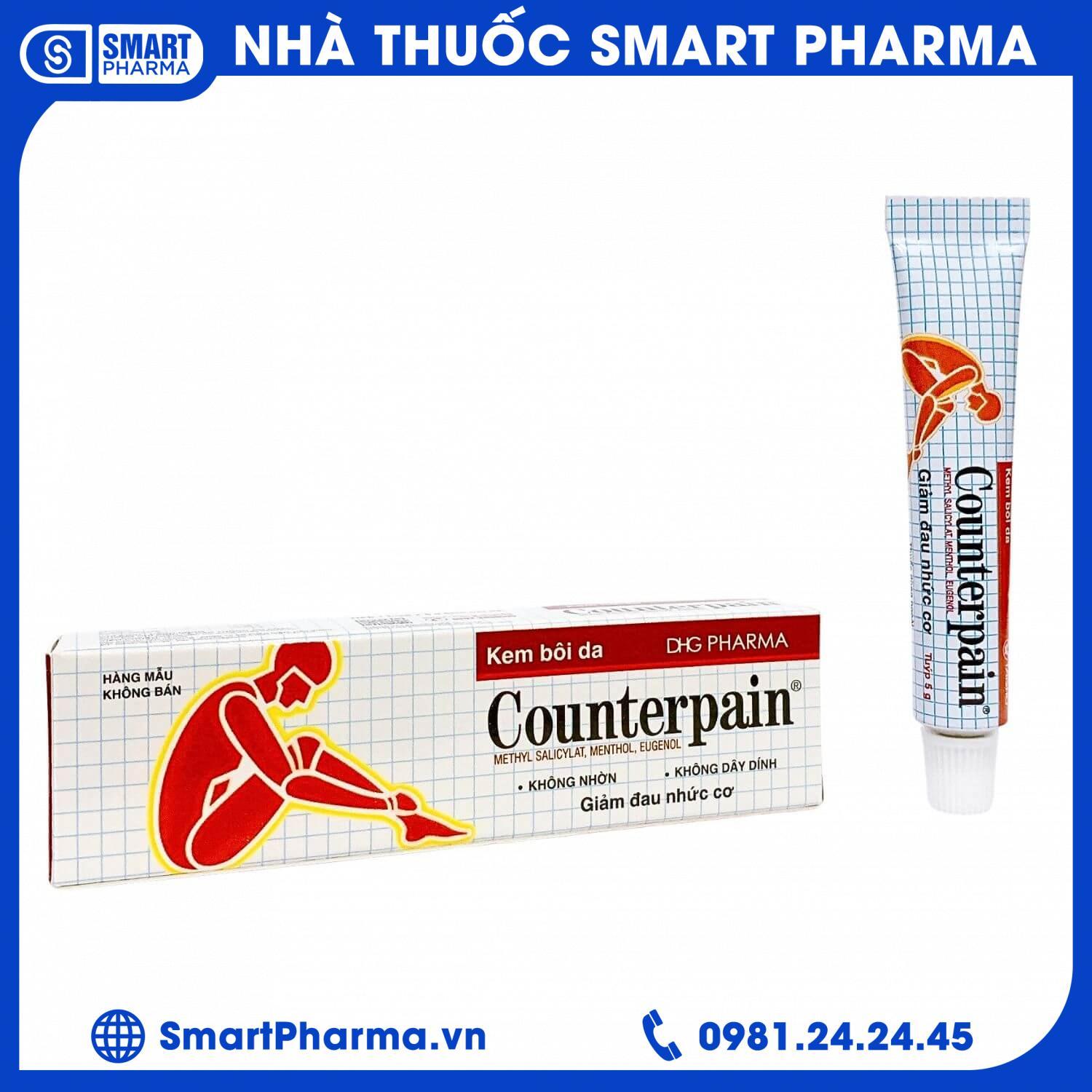 counterpain-5g Kem bôi da Counterpain 5g Dược Hậu Giang