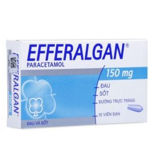 Efferalgan 150mg Viên đặt hạ sốt giảm đau cho trẻ 10-15kg