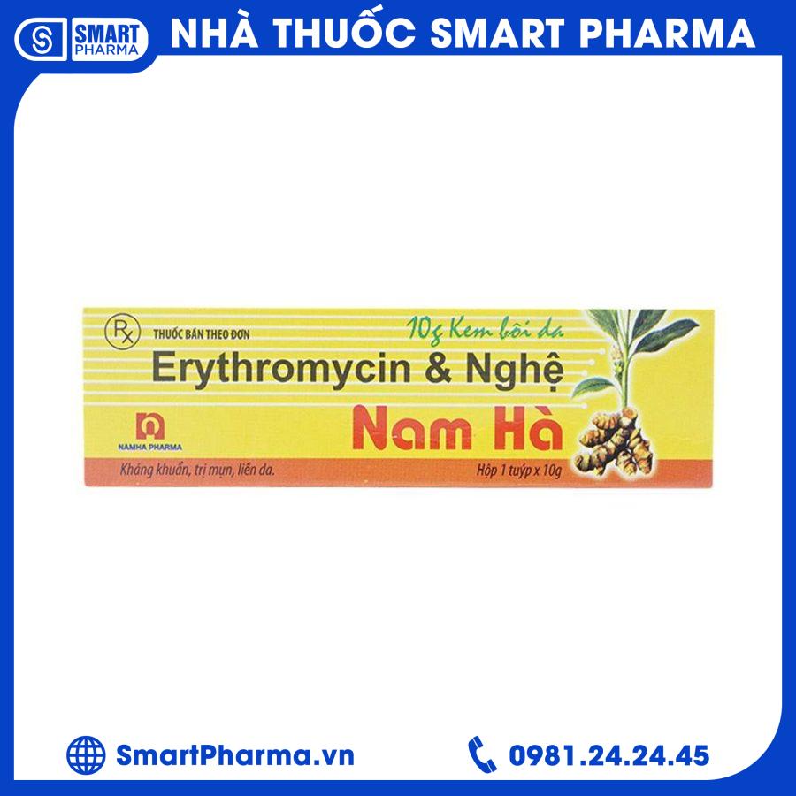 Erythromycin Nghệ trị mụn nhọt, trứng cá (10g)