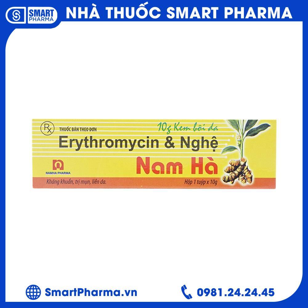 erythromycin-nghe-1 Erythromycin Nghệ trị mụn nhọt, trứng cá (10g)
