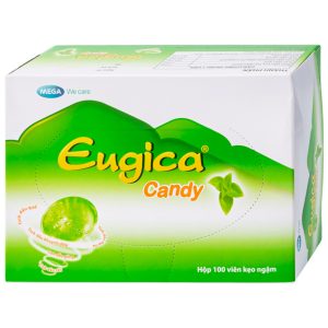 Eugica Candy hỗ trợ làm ấm, thông cổ (hộp 100 viên)