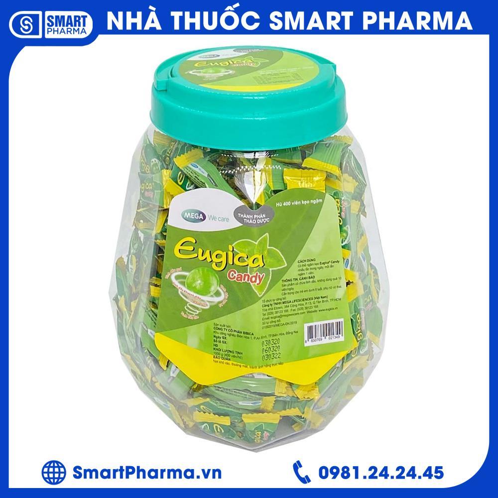 eugica-candy-400-vien Eugica Candy 400 viên làm dịu cơn ho và giảm đau rát họng