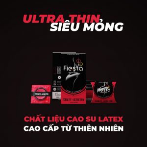 Smart Pharma - Bao cao su Fiesta Form Fit 3 cái ôm sát, siêu mỏng 2 Smart Pharma - fiesta form fit 3 cai 1