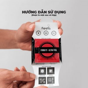 Smart Pharma - Bao cao su Fiesta Form Fit 3 cái ôm sát, siêu mỏng 1 Smart Pharma - fiesta form fit 3 cai