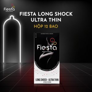 Fiesta Long Shock Ultra Thin kéo dài, siêu mỏng 12 cái