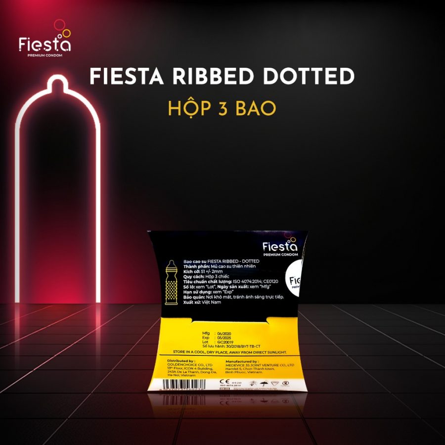 Smart Pharma - fiesta ribbed dotted 3 cai 1