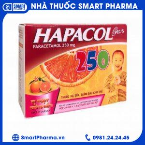 Smart Pharma - Bột sủi Hapacol 250mg hộp 24 gói - Dược Hậu Giang 1 Smart Pharma - hapacol 250mg 1