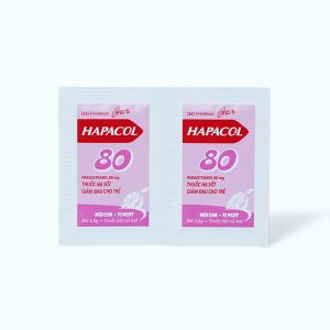 Smart Pharma - Bột sủi Hapacol 80mg DHG giảm đau, hạ sốt hộp 24 gói 2 Smart Pharma - hapacol 80mg 1