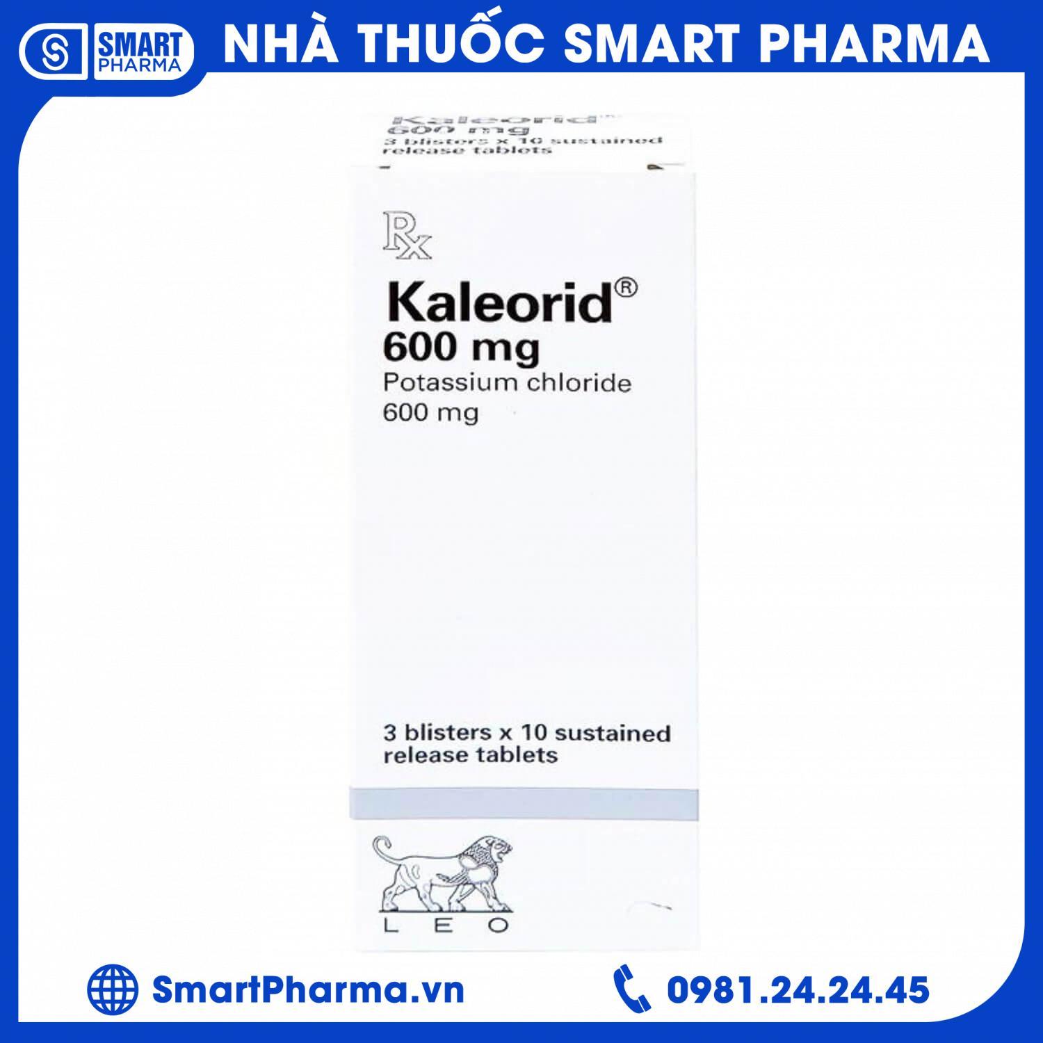 kaleorid-600mg Kaleorid 600mg giúp phòng và trị giảm kali máu