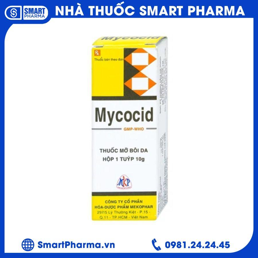 mycocid-creme-1 Mycocid Creme trị viêm da kèm nấm, eczema trẻ em (tuýp 10g)
