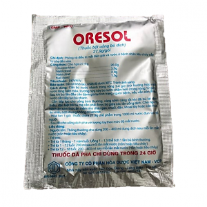 Oresol Hóa Dược 27,9g - Thuốc bột uống bù dịch