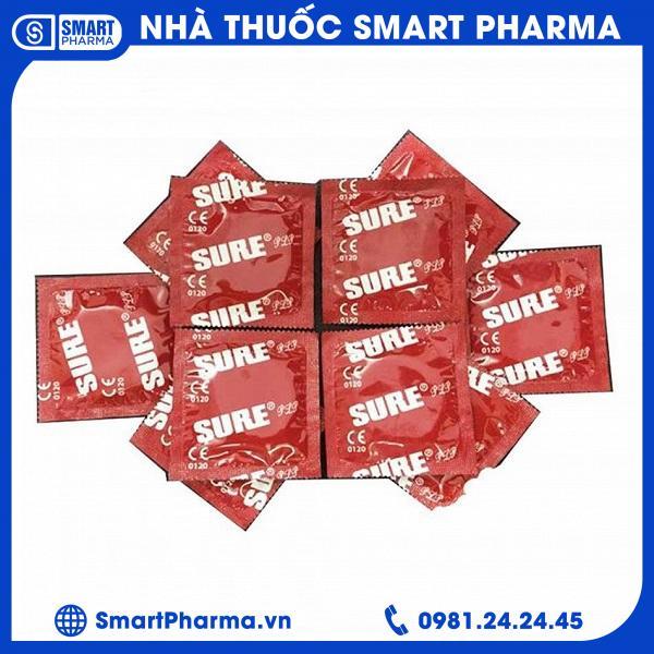 sure-2 Bao cao su Sure giúp kéo dài cuộc yêu (hộp 3 cái)