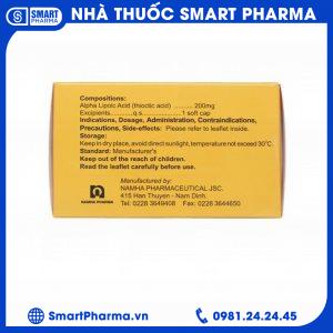 Smart Pharma - Thuốc Ubiheal 200 Nam Hà điều trị các rối loạn cảm giác do bệnh thần kinh đái tháo đường (5 vỉ x 6 viên) 2 Smart Pharma - thuoc ubiheal 200 1