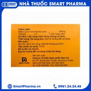 Smart Pharma - Thuốc Ubiheal 200 Nam Hà điều trị các rối loạn cảm giác do bệnh thần kinh đái tháo đường (5 vỉ x 6 viên) 3 Smart Pharma - thuoc ubiheal 200 2