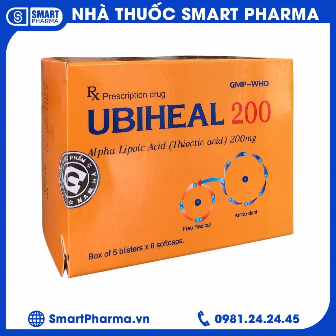 ubiheal-200 Thuốc Ubiheal 200 Nam Hà hộp 5 vỉ x 6 viên