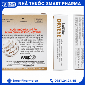 Smart Pharma - V.Rohto Dryeye bổ sung nước mắt nhân tạo (13ml) 3 Smart Pharma - v Rohto Dryeye 3 e1715250010415