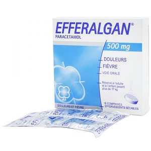 Viên sủi Efferalgan 500mg giúp giảm đau hạ sốt