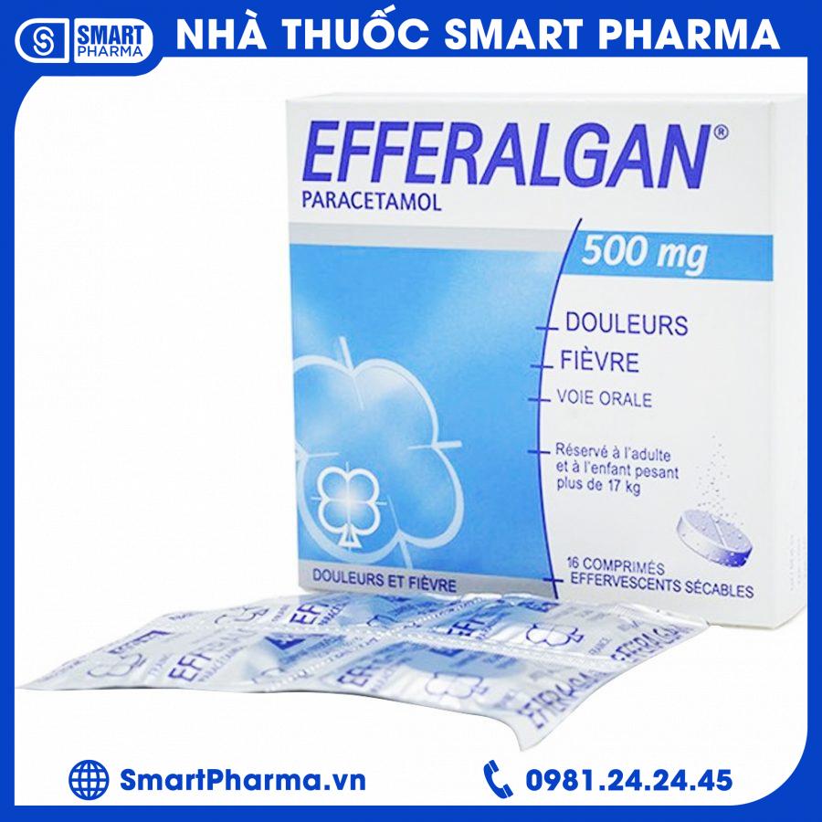 Viên sủi Efferalgan 500mg giúp giảm đau hạ sốt