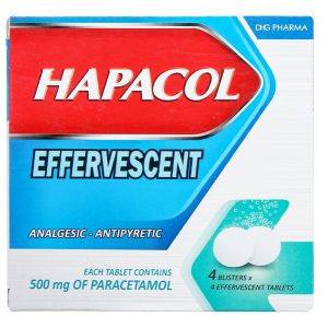 Smart Pharma - Viên sủi Hapacol 500mg hộp 4 vỉ x 4 viên DHG 2 Smart Pharma - vien sui hapacol 500mg 1 e1715069249435