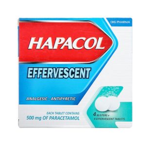 Viên sủi Hapacol 500mg hộp 4 vỉ x 4 viên DHG