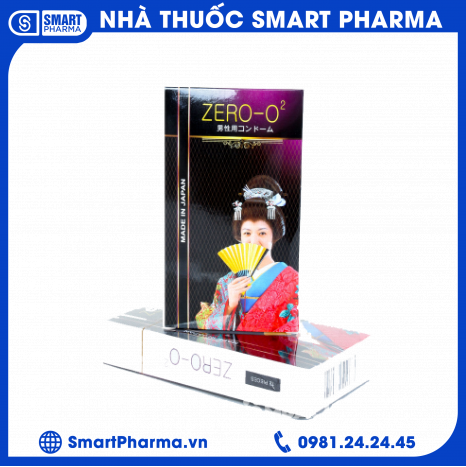 zero-o2 Bao cao su Zero O2 hộp 12 cái siêu mỏng, co giãn linh hoạt