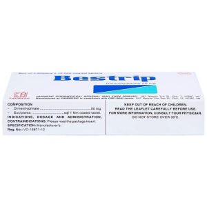 Smart Pharma - Thuốc Bestrip 50mg trị các chứng buồn nôn do say tàu xe (3 vỉ x 10 viên) 4 Smart Pharma - Bestrip 1