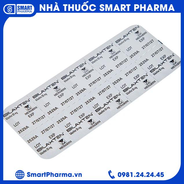 Bilaxten 20mg 4 Smart Pharma - Bilaxten 20mg 4