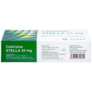 Smart Pharma - Thuốc Cetirizine 10mg giảm viêm mũi dị ứng, mày đay (5 vỉ x 10 viên) 3 Smart Pharma - Cetirizine 2