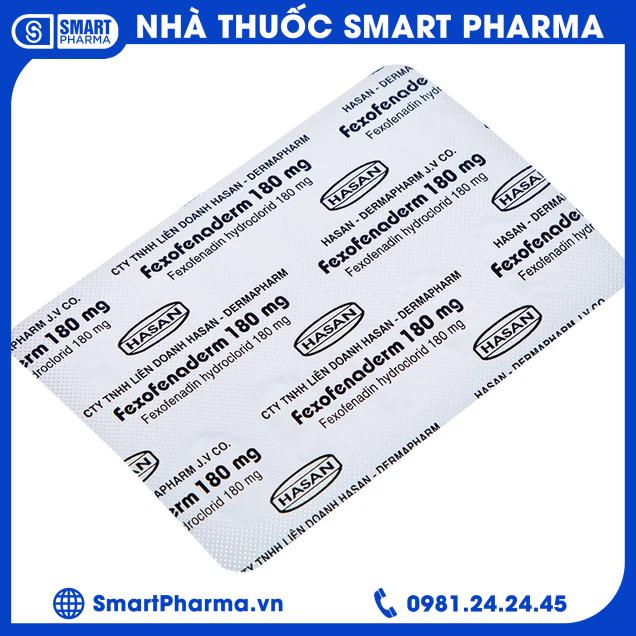 Fexofenaderm 180mg 1 Smart Pharma - Fexofenaderm 180mg 1