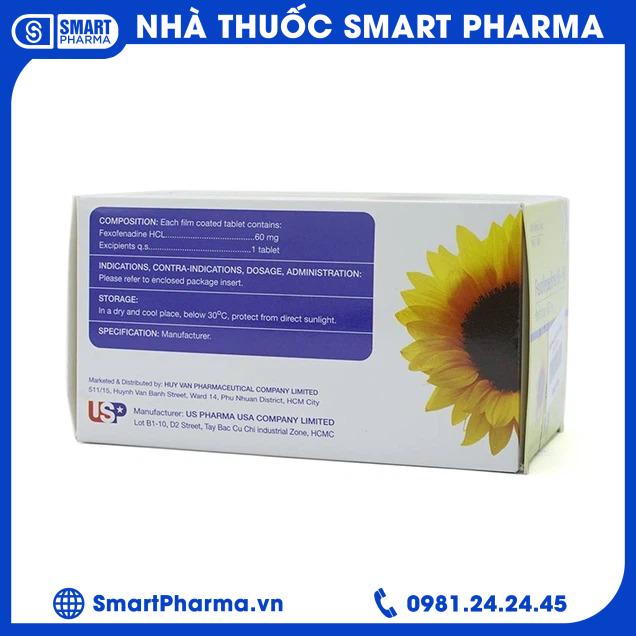 Fexofenadine 60 HV 1 Smart Pharma - Fexofenadine 60 HV 1
