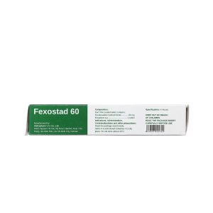 Smart Pharma - Fexostad 60 trị triệu chứng viêm mũi dị ứng, mày đay (1 vỉ x 10 viên) 1 Smart Pharma - Fexostad 60 2