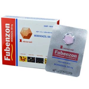 Thuốc Fubenzon 500mg DHG điều trị nhiễm một hay nhiều loại giun ( Hộp 1 viên)