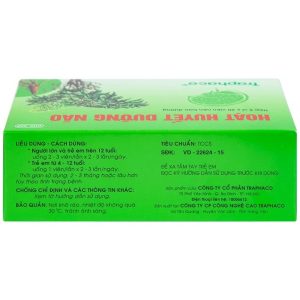 Smart Pharma - Viên bao đường Hoạt Huyết Dưỡng Não Traphaco (5 vỉ x 20 viên) 4 Smart Pharma - HHdn3