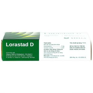 Smart Pharma - Viên nén Lorastad D 5mg Stella giảm viêm mũi dị ứng, mày đay (3 vỉ x 10 viên) 4 Smart Pharma - Lorastad D 5mg 1