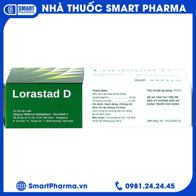 Lorastad D 5mg 1 Smart Pharma - Lorastad D 5mg 1