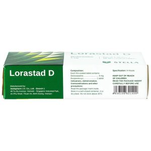 Smart Pharma - Viên nén Lorastad D 5mg Stella giảm viêm mũi dị ứng, mày đay (3 vỉ x 10 viên) 3 Smart Pharma - Lorastad D 5mg 2