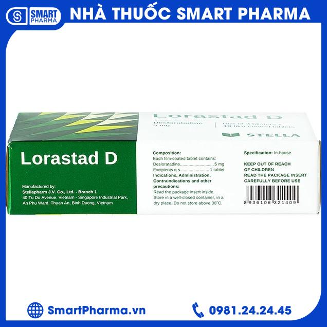 Lorastad D 5mg 2 Smart Pharma - Lorastad D 5mg 2