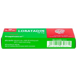 Smart Pharma - Viên nén Loratadin 10mg giảm viêm mũi dị ứng, ngứa và mày đay (1 vỉ x 10 viên) 4 Smart Pharma - Loratadin 10mg Traphaco 1 1