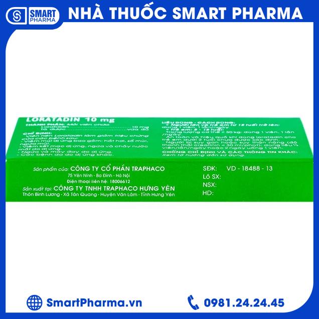 Loratadin 10mg Traphaco 2 Smart Pharma - Loratadin 10mg Traphaco 2