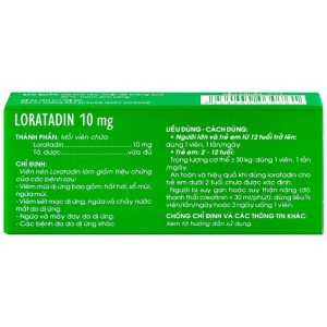 Smart Pharma - Viên nén Loratadin 10mg giảm viêm mũi dị ứng, ngứa và mày đay (1 vỉ x 10 viên) 2 Smart Pharma - Loratadin 10mg Traphaco 3