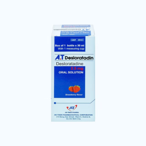 Thuốc A.T Desloratadin An Thiên giảm triệu chứng viêm mũi dị ứng, mày đay (30ml)